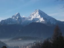 Berchtesgaden mit Blick auf den Watzmann